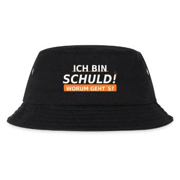Ich bin schuld Worum geht’s? - Kinder Bucket Hat - Schwarz - Vorne