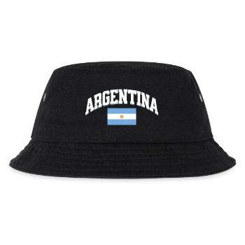 Argentina Football Lover Retro Sports Design - Kinder Bucket Hat - Schwarz - Vorne