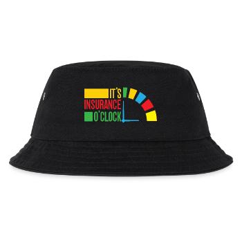 Insurance Agent Funny It ́s O ́Clock Insurance - Kids’ Bucket Hat - black - Front