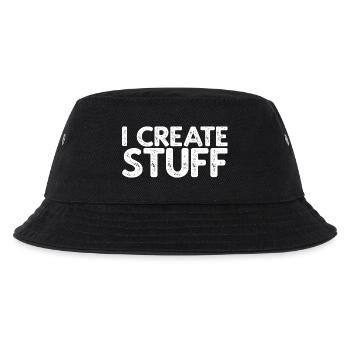 I Create Stuff - Kinder Bucket Hat - Schwarz - Vorne