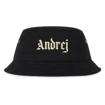 Andrej Gothischer ´ Schriftzug - Kinder Bucket Hat - Schwarz - Vorne