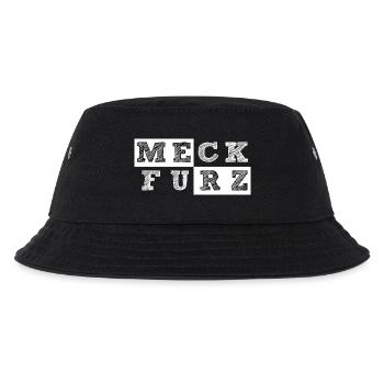 MeckFurz Geometrische Collage Merz muss weg - Kinder Bucket Hat - Schwarz - Vorne