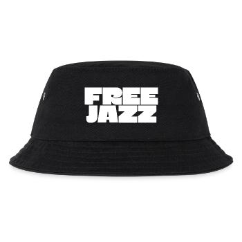 Free Jazz fettes Logo - Kinder Bucket Hat - Schwarz - Vorne