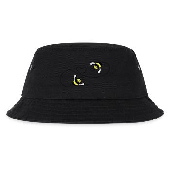 2 Bienchen in love - Kinder Bucket Hat - Schwarz - Vorne