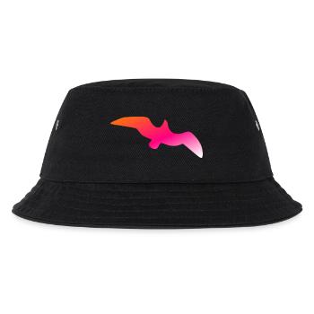 Freedom Bird | Exklusives Streetstyle-Design - Kinder Bucket Hat - Schwarz - Vorne