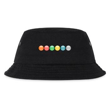 Kugeln bunt - Kinder Bucket Hat - Schwarz - Vorne