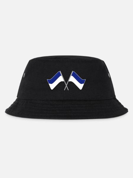 Enseigne bleu-blanc | drapeau | Football | stade - Bob Enfant - noir