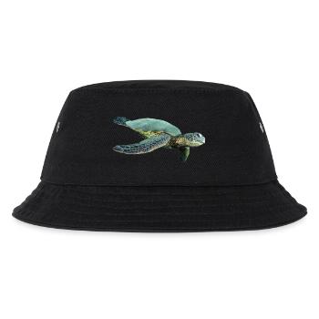 turtle schildkroete tiere animals6 - Kinder Bucket Hat - Schwarz - Vorne