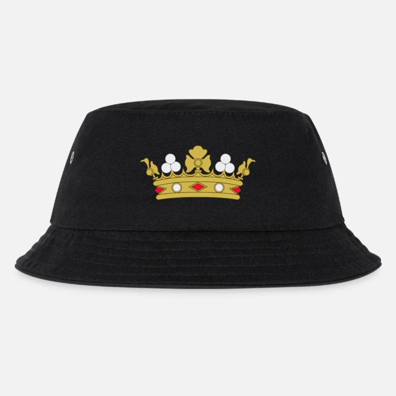 Crown - Kids’ Bucket Hat - black
