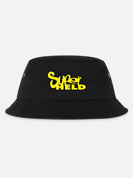 superheld - Kinder Bucket Hat - Schwarz