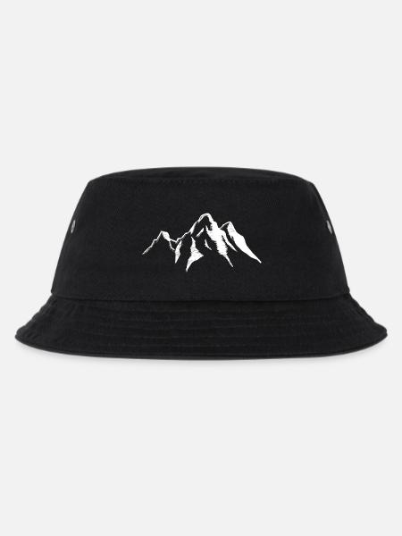 Mountains Mountain Landscape Mountains Alps Ski Snow - Kids’ Bucket Hat - black