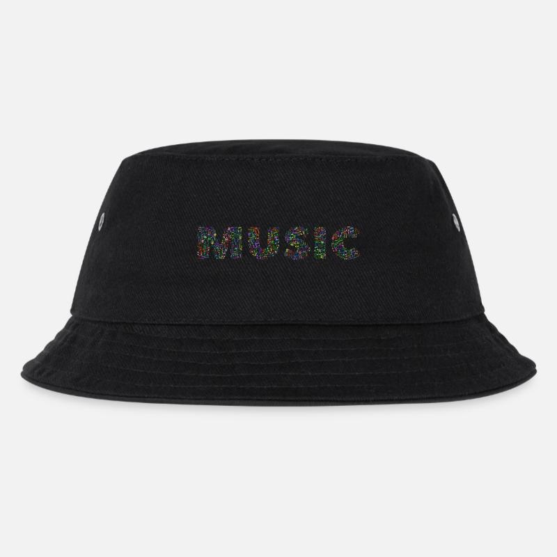 Musik - Kinder Bucket Hat - Schwarz