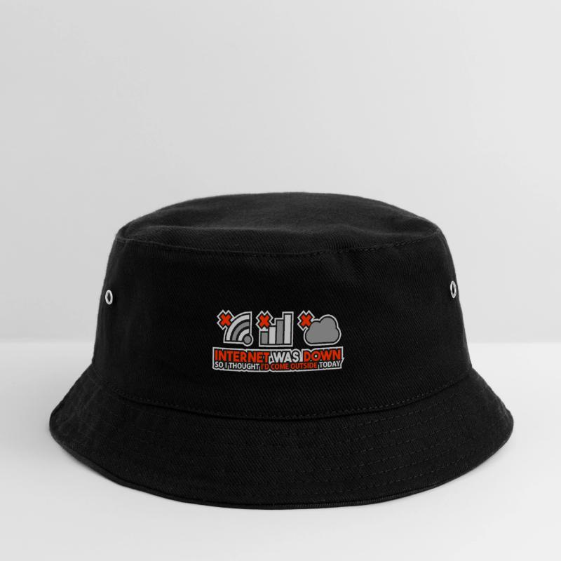 Internet Was Down - Offline Programmierer Computer Kinder Bucket Hat