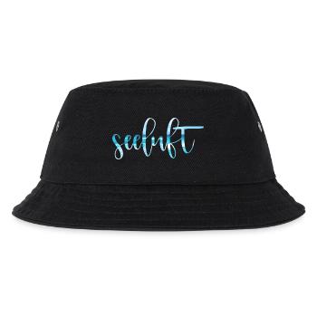 Sea air typography - Kids’ Bucket Hat - black - Front