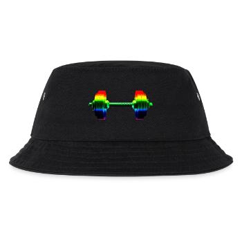 Rainbow dumbbell - Kids’ Bucket Hat - black - Front