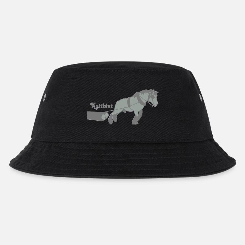 kaltblutzieht - Kinder Bucket Hat - Schwarz