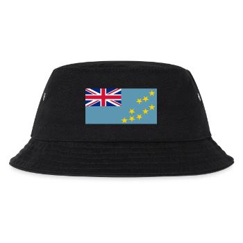 Tuvalu Flagg - Kinder Bucket Hat - Schwarz - Vorne