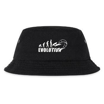 EVOLUTION KITESURF Urlaub Meer Geschenk - Kinder Bucket Hat - Schwarz - Vorne