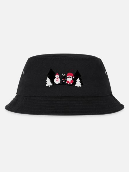 christmas crew 2 - Kids’ Bucket Hat - black