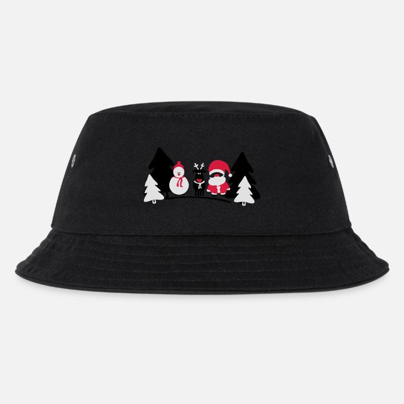 Weihnachts Crew 2 - Kinder Bucket Hat - Schwarz