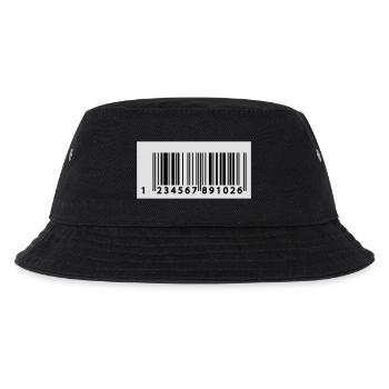 123456789106 EAN Code - Kinder Bucket Hat - Schwarz - Vorne