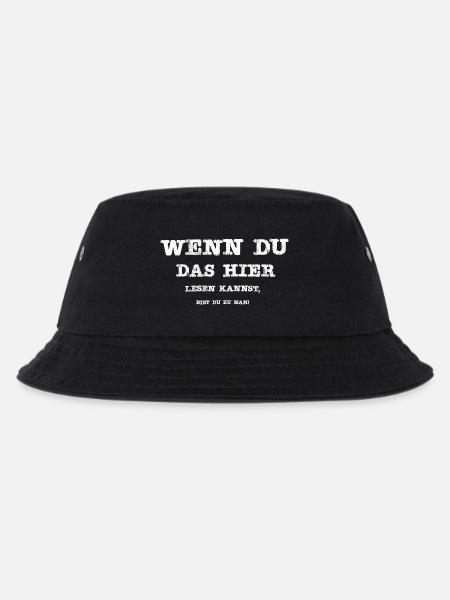 Wenn Du das hier lesen kannst, bist Du zu nah! - Kinder Bucket Hat - Schwarz