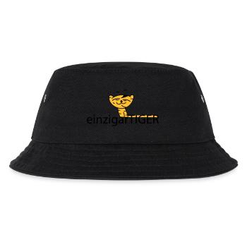 einzigartiger Tiger - Kinder Bucket Hat - Schwarz - Vorne