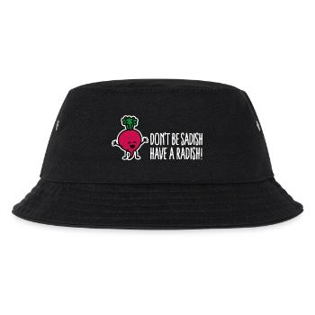 Don't be sadish have a radish funny dietician - Kids’ Bucket Hat - black - Front