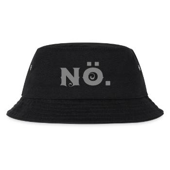 Nö - Kinder Bucket Hat - Schwarz - Vorne