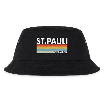 St. Pauli Hamburg - Kinder Bucket Hat - Schwarz - Vorne