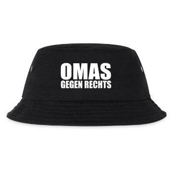 Omas gegen rechts - Kinder Bucket Hat - Schwarz - Vorne