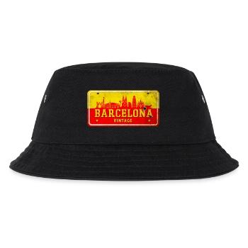 Barcelona Spain vintage sign - Kids’ Bucket Hat - black - Front