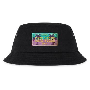 Kap Verde Vintage Palmen Schild - Kinder Bucket Hat - Schwarz - Vorne