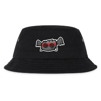 Fainted bat - Kids’ Bucket Hat - black - Front