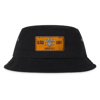Glück auf Ruhrpott Schild - Kinder Bucket Hat - Schwarz - Vorne