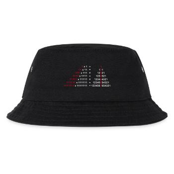 ZAHLEN PALINDROM 1x1 HOCH ZWEI GESCHENK 1^2 - Kinder Bucket Hat - Schwarz - Vorne