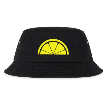Zitrone Design - Kinder Bucket Hat - Schwarz - Vorne