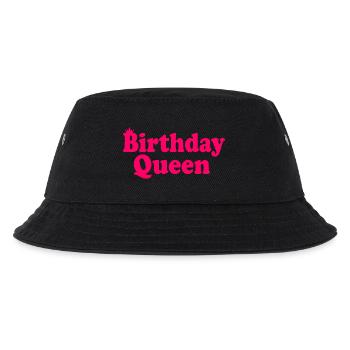 Birthday queen - Kinder Bucket Hat - Schwarz - Vorne