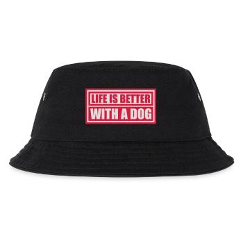 better with a dog - Kids’ Bucket Hat - black - Front