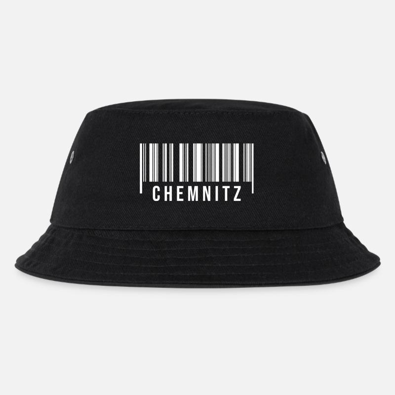 Erzgebirge Strichcode Chemnitz - Kinder Bucket Hat - Schwarz