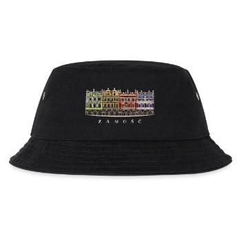 Zamosc in Polen, Fassaden am Markt, Handzeichnung - Kinder Bucket Hat - Schwarz - Vorne