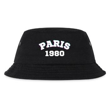Paris 1980 Design - Kinder Bucket Hat - Schwarz - Vorne