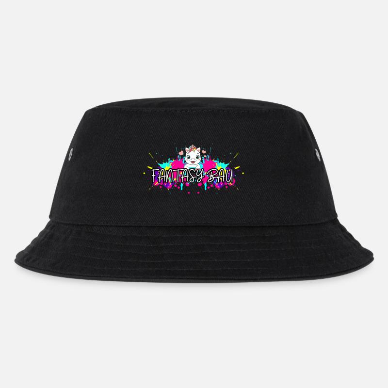 FB04 - Kinder Bucket Hat - Schwarz