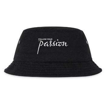follow your passion - Kinder Bucket Hat - Schwarz - Vorne