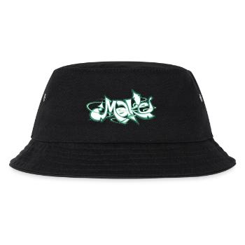 Grünes Wort machen Graffiti - Kinder Bucket Hat - Schwarz - Vorne
