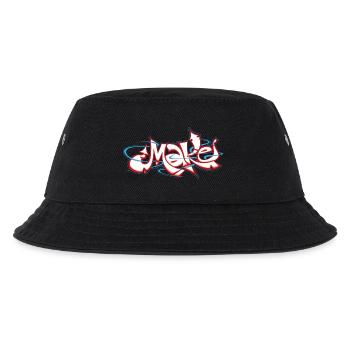 Red graffiti of the word make - Kids’ Bucket Hat - black - Front