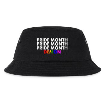 pride month demon - Kids’ Bucket Hat - black - Front