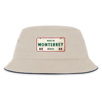 Monterrey Mexico vintage sign design - Kids’ Bucket Hat - ecru/navy - Front