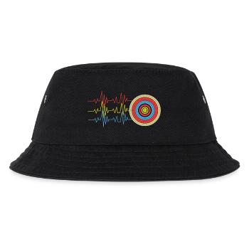 Herzschlag beim Bogenschießen - Kinder Bucket Hat - Schwarz - Vorne