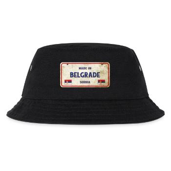 Belgrade Serbia vintage sign - Kids’ Bucket Hat - black - Front